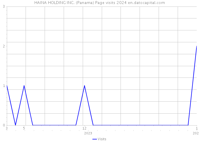 HAINA HOLDING INC. (Panama) Page visits 2024 