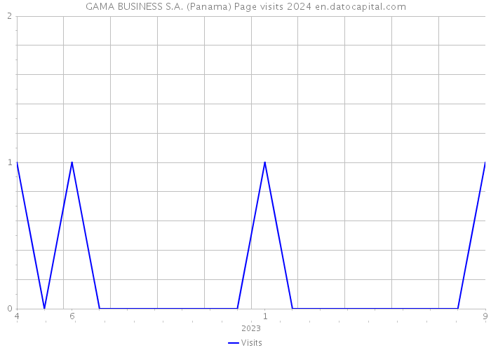 GAMA BUSINESS S.A. (Panama) Page visits 2024 