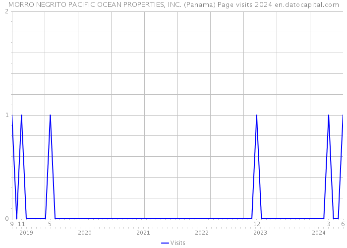 MORRO NEGRITO PACIFIC OCEAN PROPERTIES, INC. (Panama) Page visits 2024 