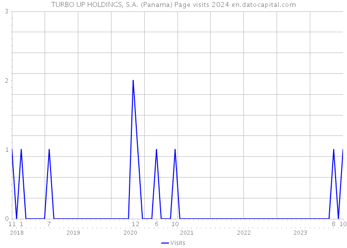 TURBO UP HOLDINGS, S.A. (Panama) Page visits 2024 