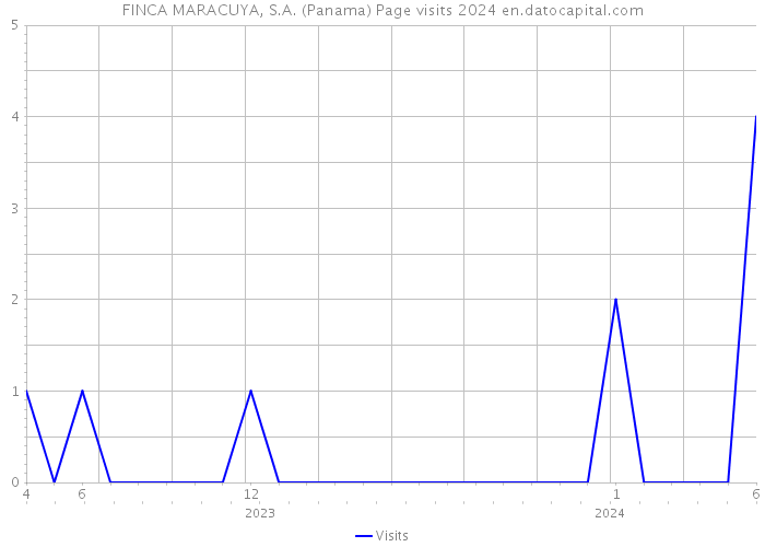 FINCA MARACUYA, S.A. (Panama) Page visits 2024 
