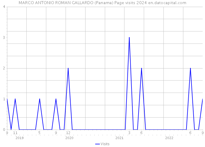 MARCO ANTONIO ROMAN GALLARDO (Panama) Page visits 2024 