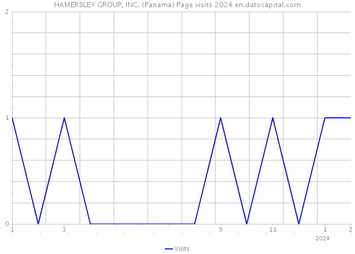 HAMERSLEY GROUP, INC. (Panama) Page visits 2024 