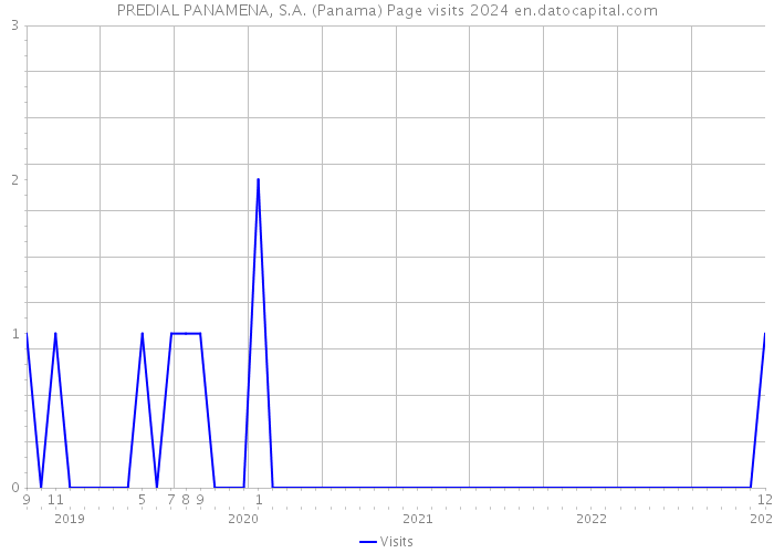 PREDIAL PANAMENA, S.A. (Panama) Page visits 2024 