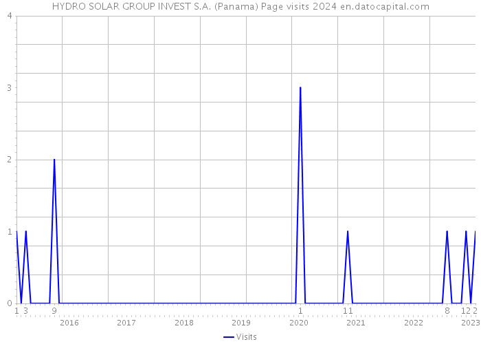 HYDRO SOLAR GROUP INVEST S.A. (Panama) Page visits 2024 