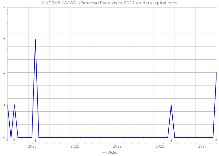 NADRAS KARADI (Panama) Page visits 2024 