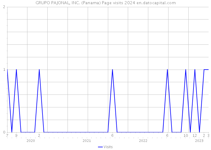 GRUPO PAJONAL, INC. (Panama) Page visits 2024 