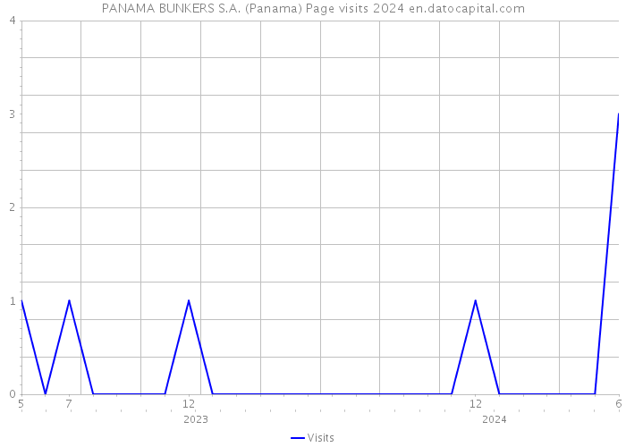 PANAMA BUNKERS S.A. (Panama) Page visits 2024 