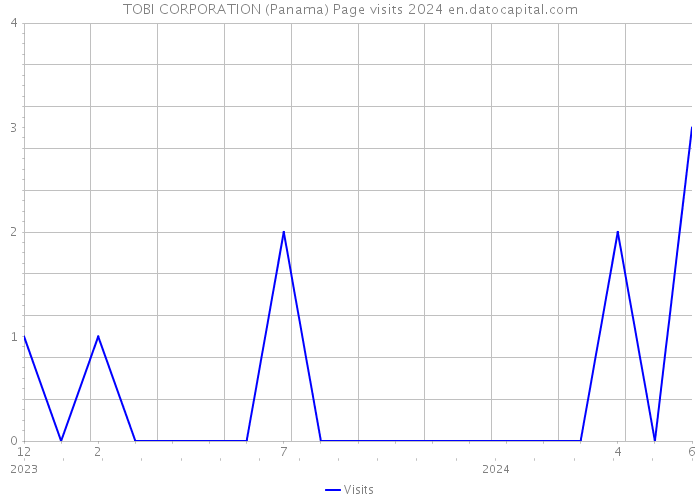 TOBI CORPORATION (Panama) Page visits 2024 