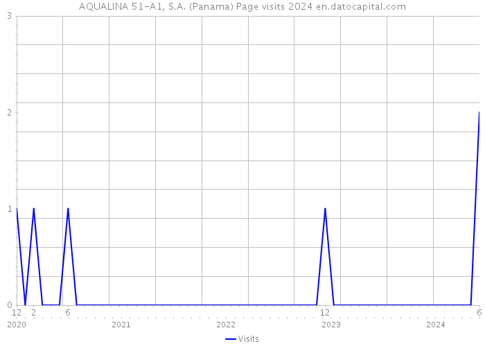 AQUALINA 51-A1, S.A. (Panama) Page visits 2024 