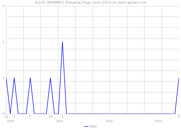 ALICE GRIMBERG (Panama) Page visits 2024 