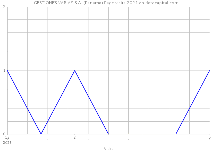 GESTIONES VARIAS S.A. (Panama) Page visits 2024 