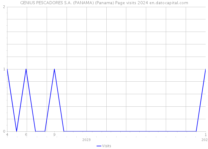 GENIUS PESCADORES S.A. (PANAMA) (Panama) Page visits 2024 