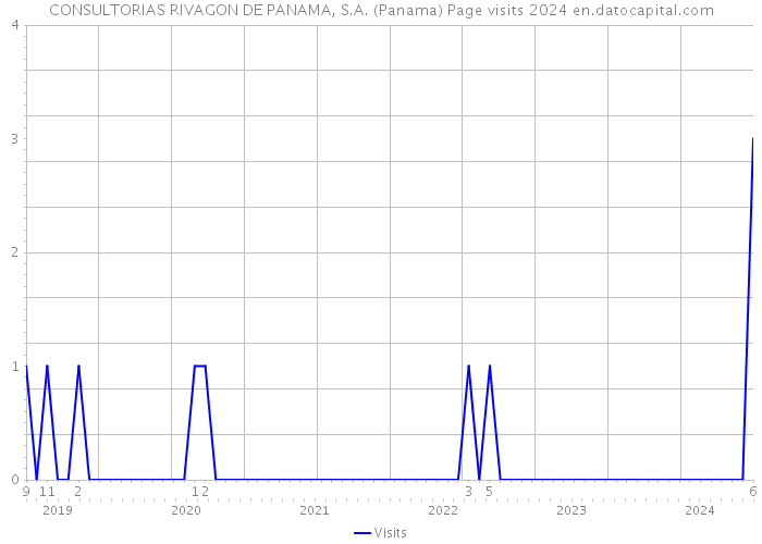 CONSULTORIAS RIVAGON DE PANAMA, S.A. (Panama) Page visits 2024 
