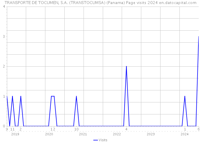 TRANSPORTE DE TOCUMEN, S.A. (TRANSTOCUMSA) (Panama) Page visits 2024 