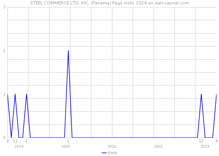 STEEL COMMERCE LTD. INC. (Panama) Page visits 2024 