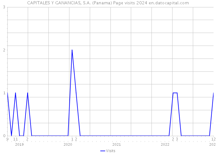 CAPITALES Y GANANCIAS, S.A. (Panama) Page visits 2024 