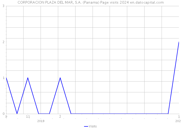 CORPORACION PLAZA DEL MAR, S.A. (Panama) Page visits 2024 