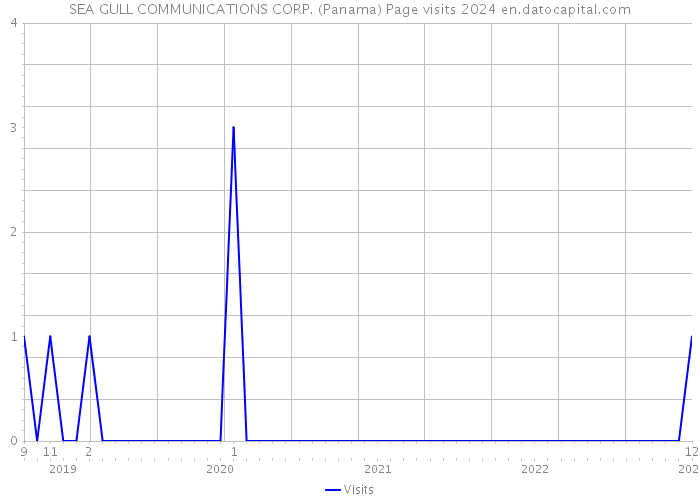 SEA GULL COMMUNICATIONS CORP. (Panama) Page visits 2024 