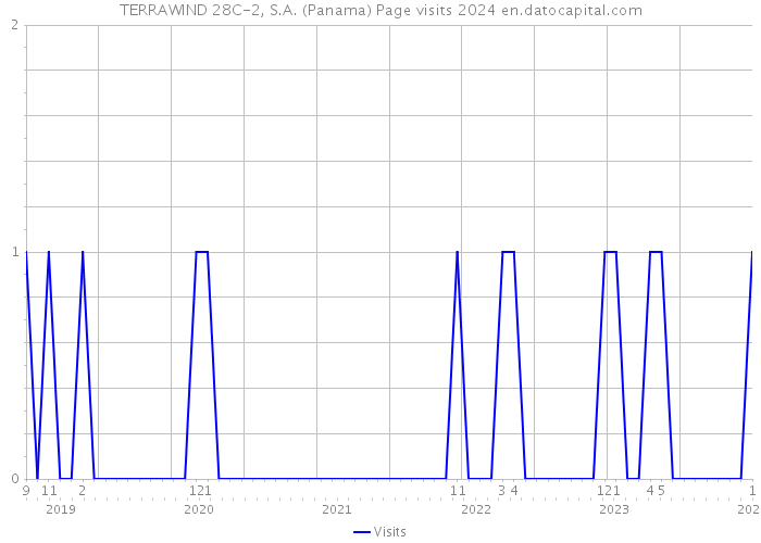 TERRAWIND 28C-2, S.A. (Panama) Page visits 2024 