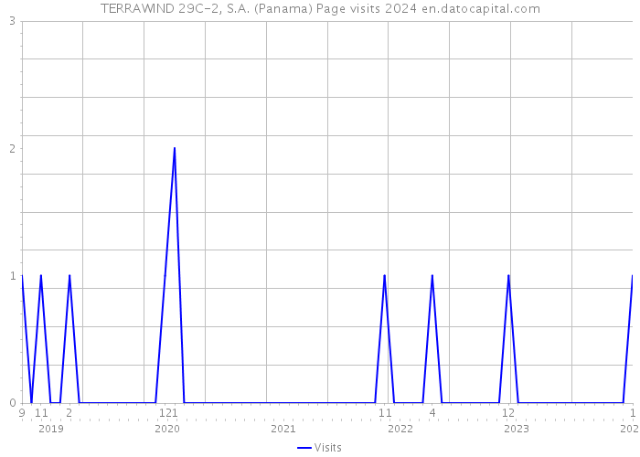 TERRAWIND 29C-2, S.A. (Panama) Page visits 2024 