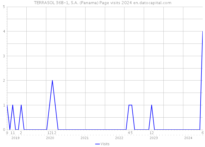 TERRASOL 36B-1, S.A. (Panama) Page visits 2024 