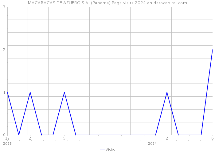MACARACAS DE AZUERO S.A. (Panama) Page visits 2024 