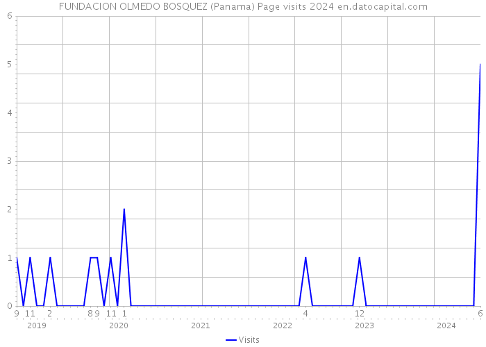 FUNDACION OLMEDO BOSQUEZ (Panama) Page visits 2024 