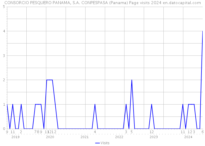 CONSORCIO PESQUERO PANAMA, S.A. CONPESPASA (Panama) Page visits 2024 