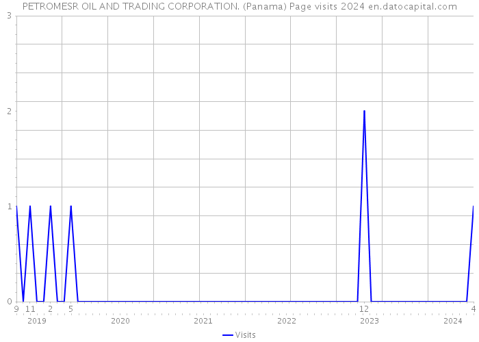 PETROMESR OIL AND TRADING CORPORATION. (Panama) Page visits 2024 
