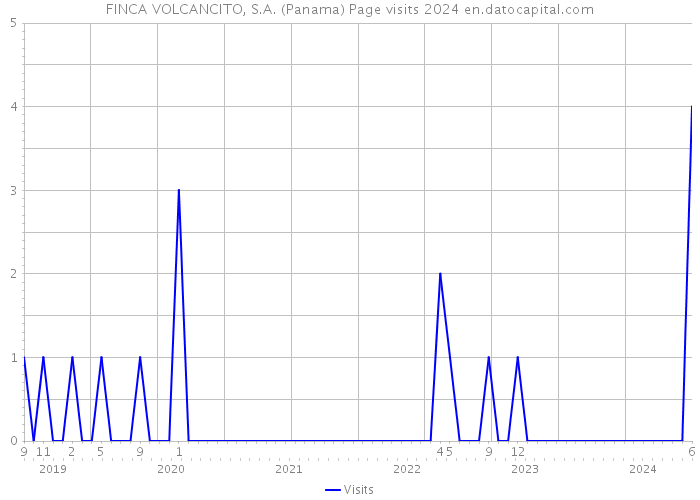 FINCA VOLCANCITO, S.A. (Panama) Page visits 2024 