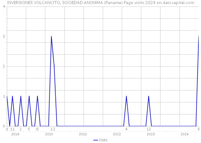INVERSIONES VOLCANCITO, SOCIEDAD ANONIMA (Panama) Page visits 2024 