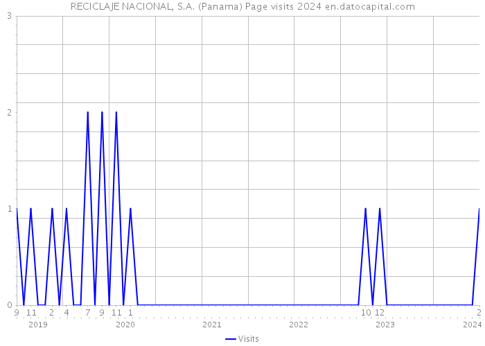 RECICLAJE NACIONAL, S.A. (Panama) Page visits 2024 