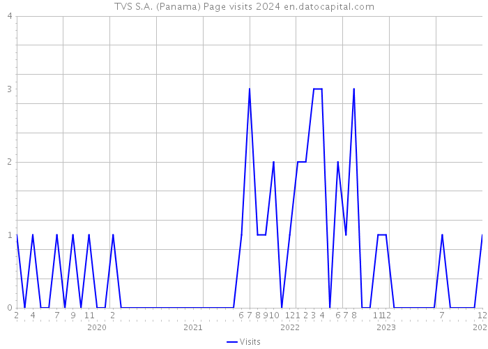 TVS S.A. (Panama) Page visits 2024 
