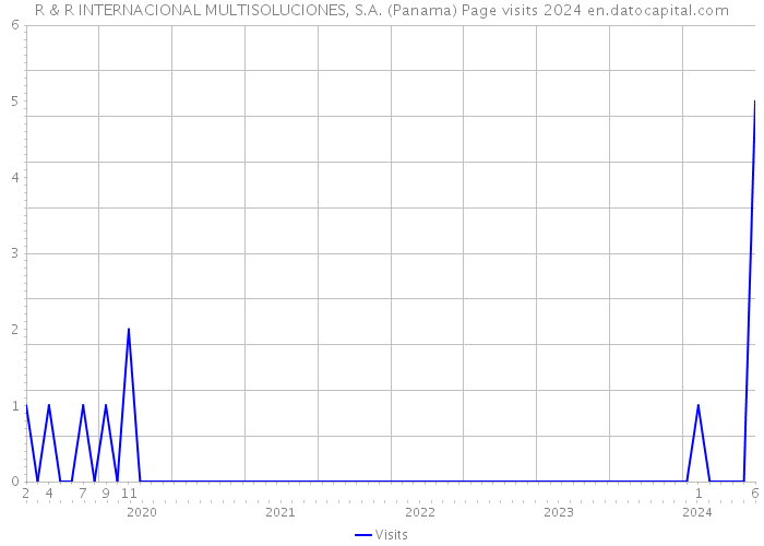R & R INTERNACIONAL MULTISOLUCIONES, S.A. (Panama) Page visits 2024 