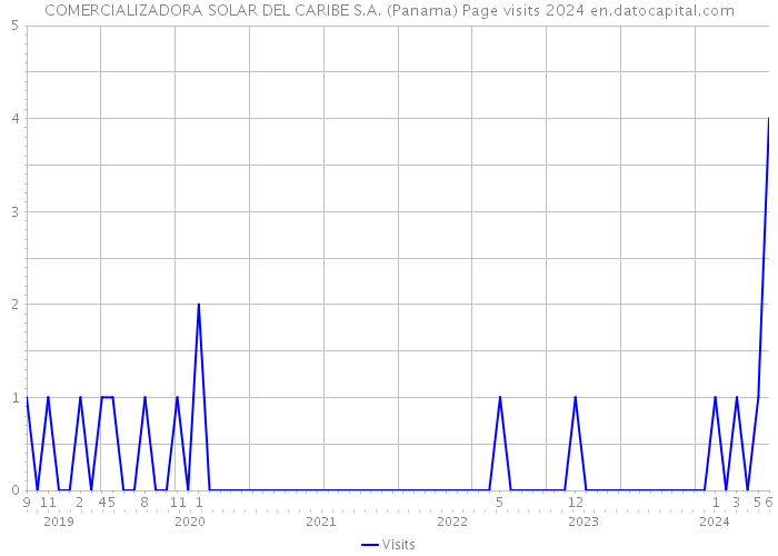 COMERCIALIZADORA SOLAR DEL CARIBE S.A. (Panama) Page visits 2024 
