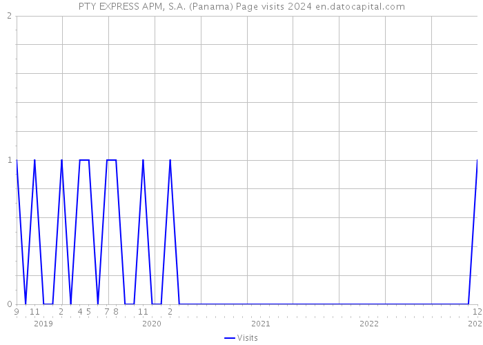 PTY EXPRESS APM, S.A. (Panama) Page visits 2024 