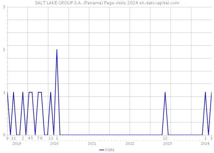SALT LAKE GROUP S.A. (Panama) Page visits 2024 