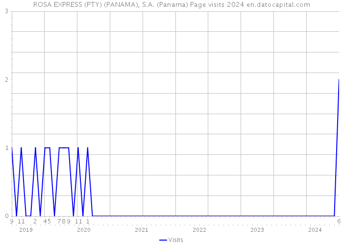 ROSA EXPRESS (PTY) (PANAMA), S.A. (Panama) Page visits 2024 