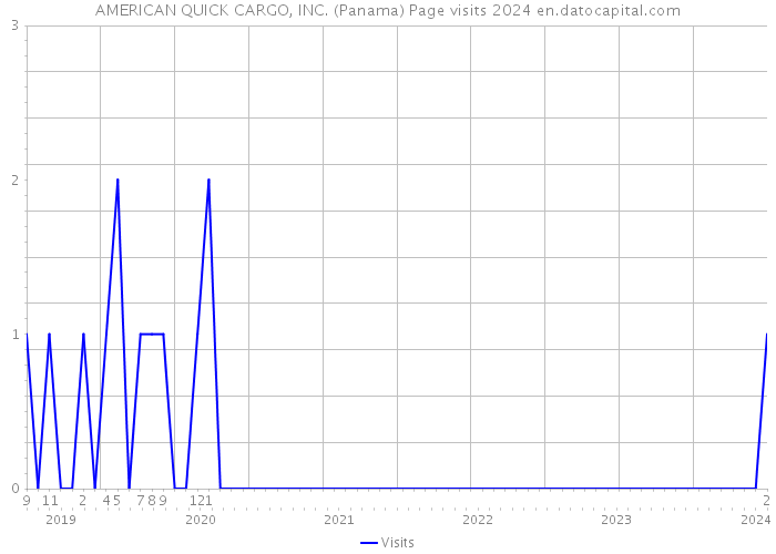 AMERICAN QUICK CARGO, INC. (Panama) Page visits 2024 
