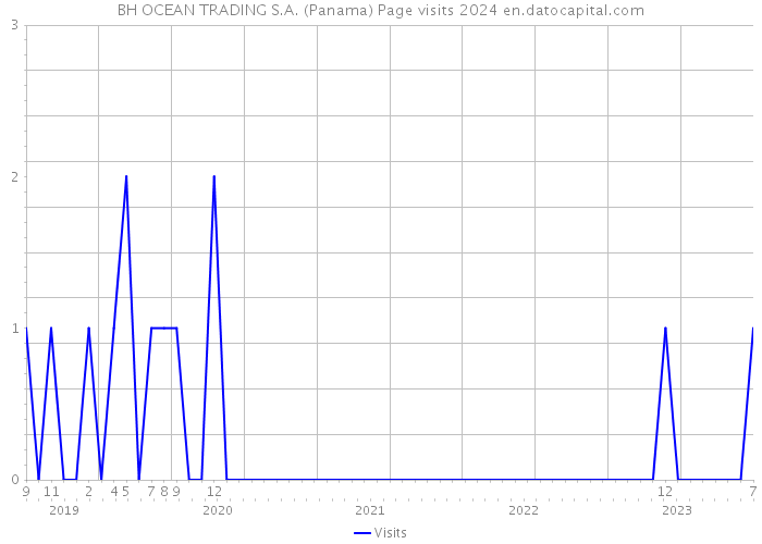 BH OCEAN TRADING S.A. (Panama) Page visits 2024 