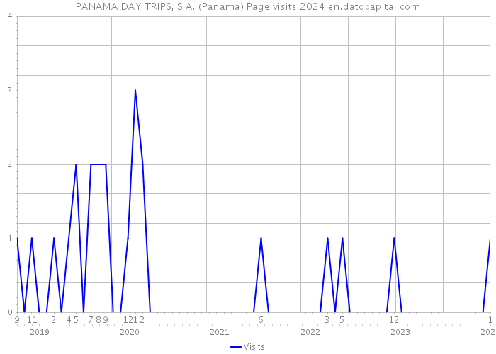 PANAMA DAY TRIPS, S.A. (Panama) Page visits 2024 