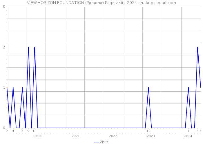 VIEW HORIZON FOUNDATION (Panama) Page visits 2024 
