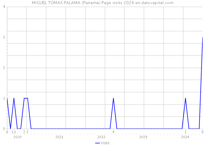 MIGUEL TOMAS PALAMA (Panama) Page visits 2024 