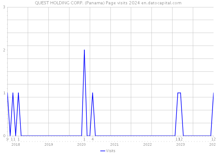QUEST HOLDING CORP. (Panama) Page visits 2024 