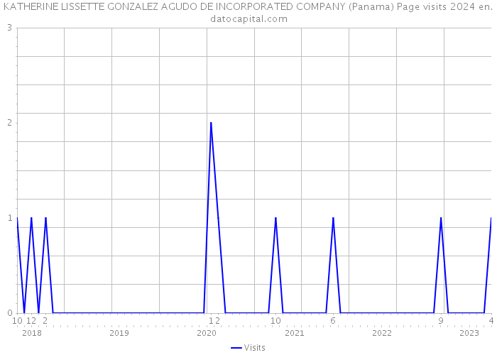 KATHERINE LISSETTE GONZALEZ AGUDO DE INCORPORATED COMPANY (Panama) Page visits 2024 