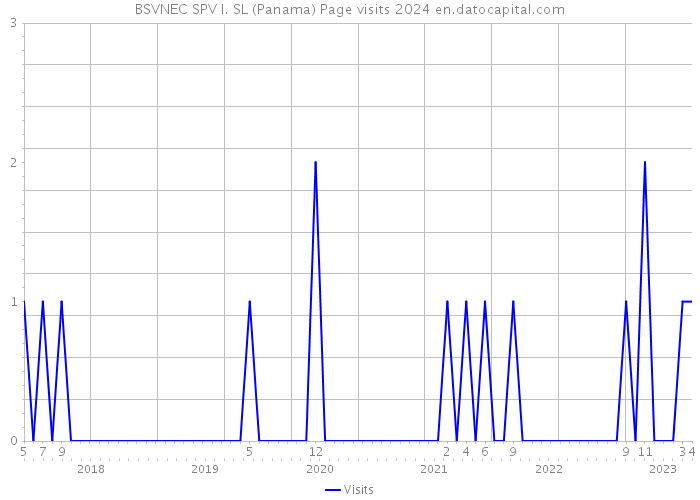 BSVNEC SPV I. SL (Panama) Page visits 2024 