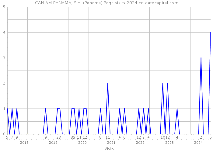 CAN AM PANAMA, S.A. (Panama) Page visits 2024 