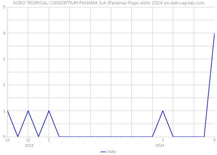 AGRO TROPICAL CONSORTIUM PANAMA S.A (Panama) Page visits 2024 