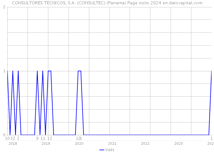CONSULTORES TECNICOS, S.A. (CONSULTEC) (Panama) Page visits 2024 